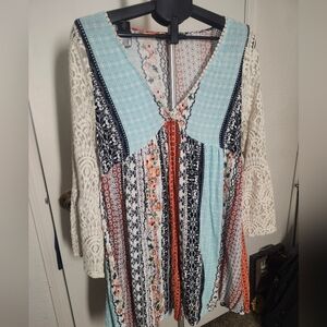 Kori Dress Bohemian Lace Patchwork